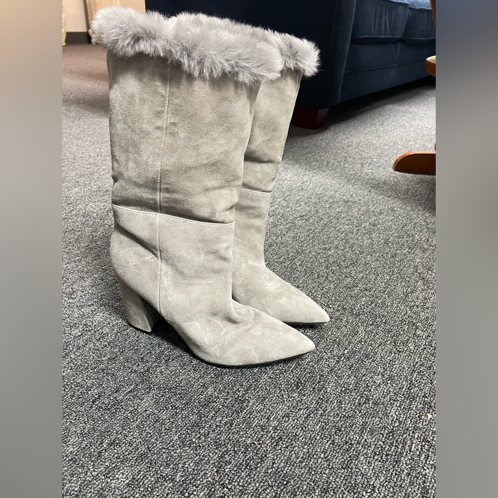 Nine west chrissa ankle boot size 7 light gray - Picture 9 of 9